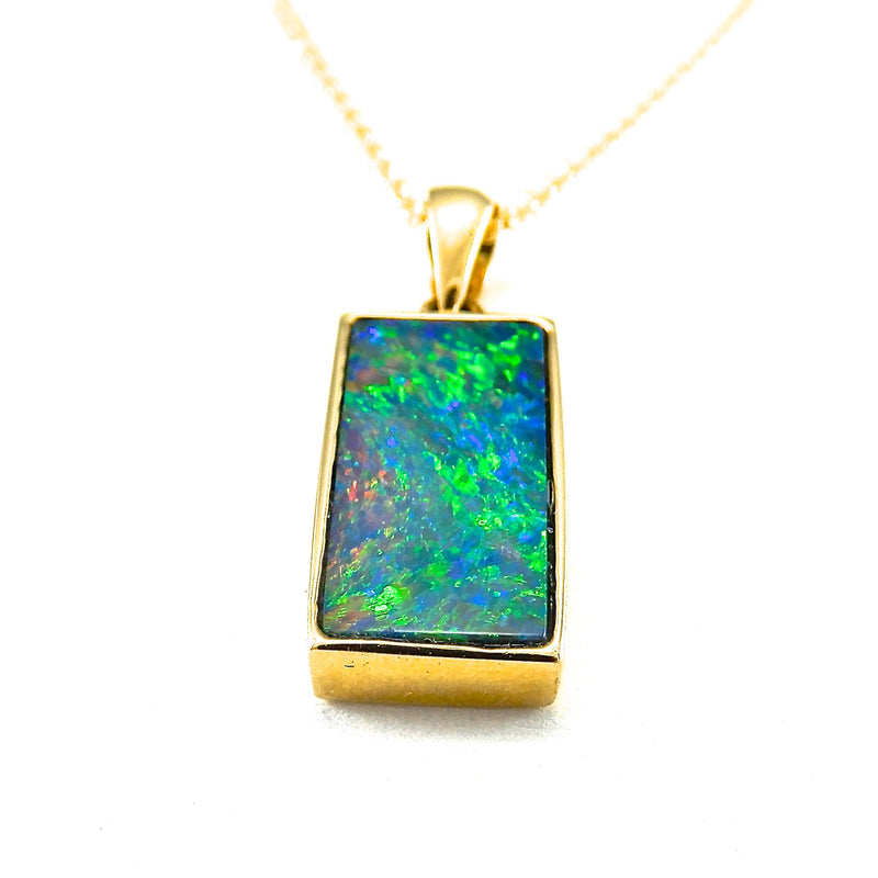 Australian Black Opal Doublet