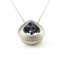 Load image into Gallery viewer, Infinity Blue Beryl Slide Pendant