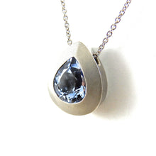 Load image into Gallery viewer, Infinity Blue Beryl Slide Pendant