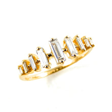 Load image into Gallery viewer, Baguette Diamond Step Ring