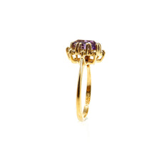 Load image into Gallery viewer, 14k yellow-gold amethyst ring custom designed