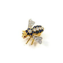 Load image into Gallery viewer, 18k yellow-gold Herbert Rosenthal bee brooch