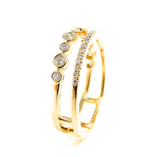 Load image into Gallery viewer, Diamond Double Ring