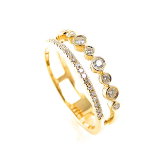 Diamond Double Ring