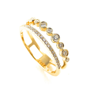 Diamond Double Ring