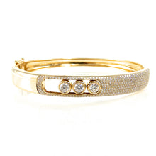 Load image into Gallery viewer, Pave Diamond Bangle Movable Bezels