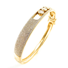 Load image into Gallery viewer, Pave Diamond Bangle Movable Bezels