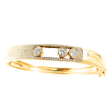 Load image into Gallery viewer, Pave Diamond Bangle Movable Bezels