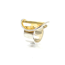 Load image into Gallery viewer, Bali Silver Hand-Hammered Ring with 18k Vermeil