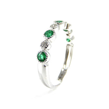 Load image into Gallery viewer, Emerald &amp; Diamond Band