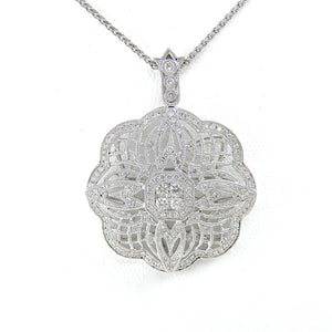 Diamond Filigree Pendant