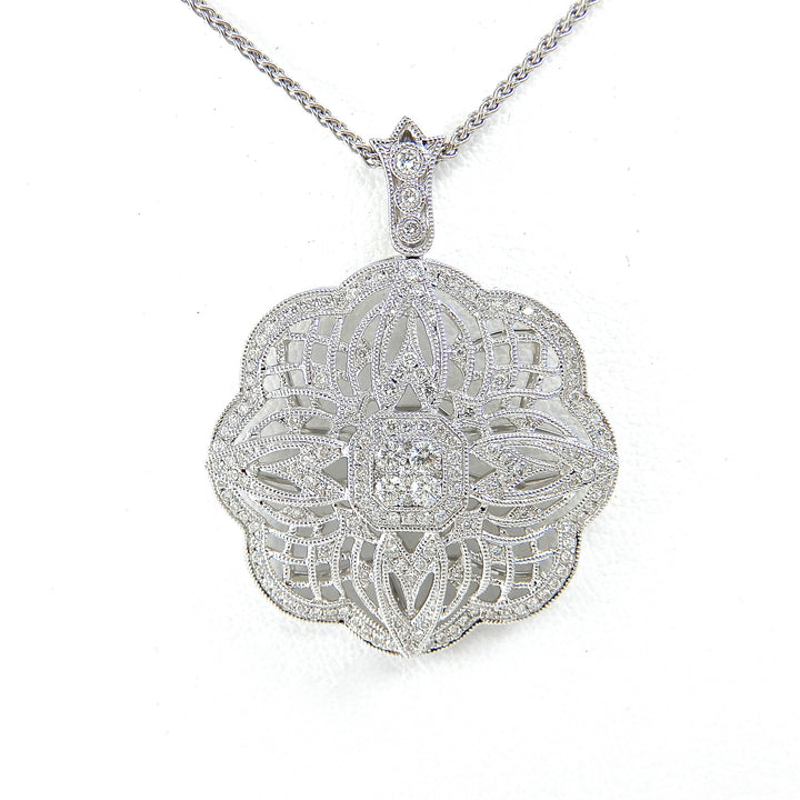 Diamond Filigree Pendant