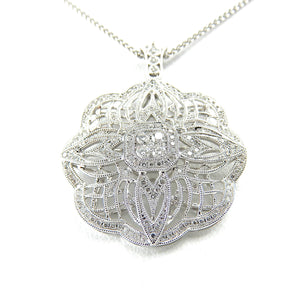 Diamond Filigree Pendant