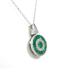 Load image into Gallery viewer, Emerald &amp; Diamond Necklace