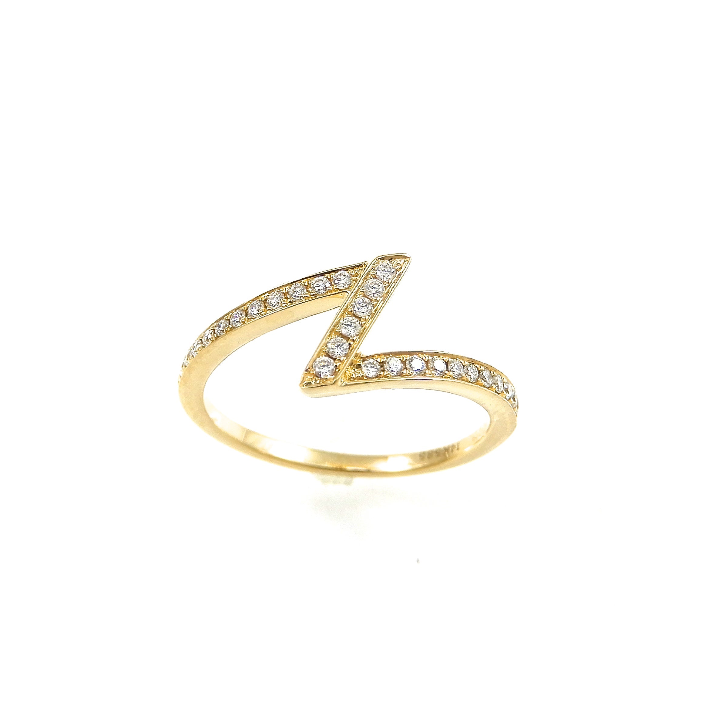 Diamond Z Ring T.K. Anderson Designs Fine Jewelry