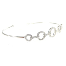 Load image into Gallery viewer, Diamond Pave circle wire cuff