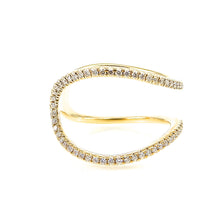 Load image into Gallery viewer, Dainty Diamond U Ring