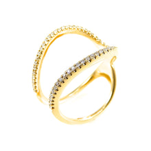 Load image into Gallery viewer, Dainty Diamond U Ring