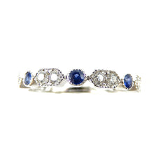 Load image into Gallery viewer, Sapphire &amp; Diamond Stackable Band