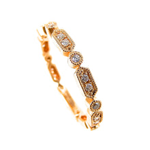 Load image into Gallery viewer, Diamond Scalloped Band