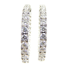 Load image into Gallery viewer, Diamoond Hoop Earrings