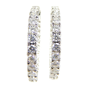 Diamoond Hoop Earrings