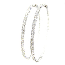 Load image into Gallery viewer, 2.5&quot; Diamond Hoops