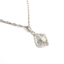 Load image into Gallery viewer, Diamond Filigree Cushion Pendant