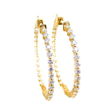 Load image into Gallery viewer, Diamond Hoops