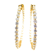 Load image into Gallery viewer, Diamond Hoops