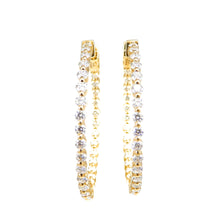 Load image into Gallery viewer, Diamond Hoops