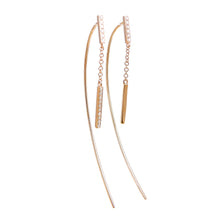 Load image into Gallery viewer, Diamond Dangle Earringsea