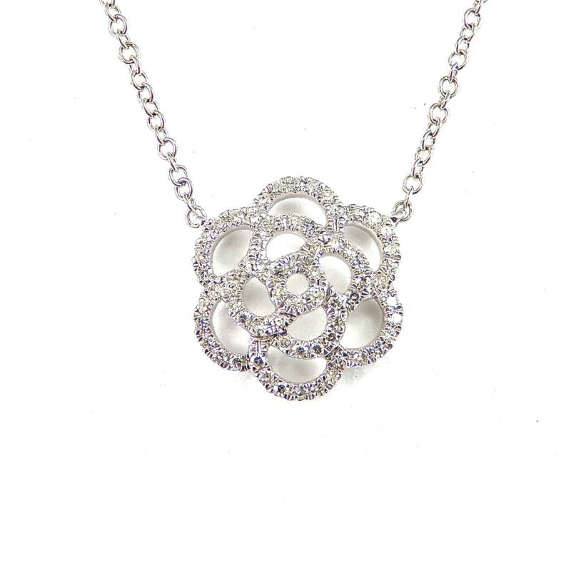 Diamond Swirl Necklace