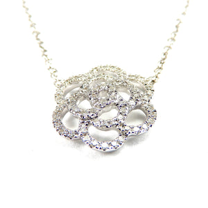 Diamond Swirl Necklace