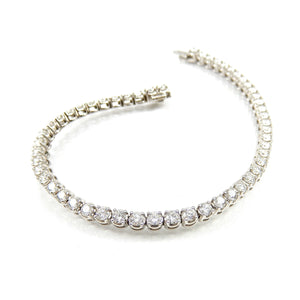 Prong-set Diamond Tennis Bracelet