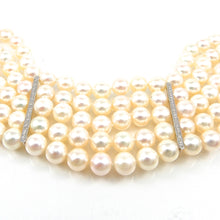 Load image into Gallery viewer, Handcrafted Pearl &amp; Diamond Bracelet