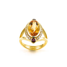 Load image into Gallery viewer, Glow Topaz &amp; Ruby Ring