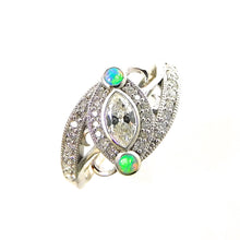 Load image into Gallery viewer, Opal &amp; Diamond Ring