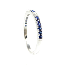 Load image into Gallery viewer, Dainty Sapphire and Diamond Band