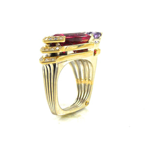 Design Award Winner Multi gemstone ring