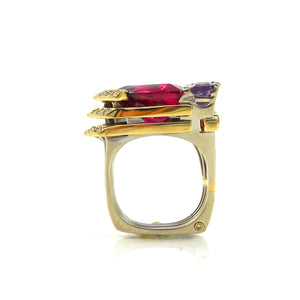 Design Award Winner Multi gemstone ring