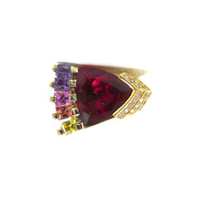 Load image into Gallery viewer, Design Award Winner Multi gemstone ring