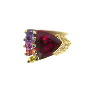 Design Award Winner Multi gemstone ring