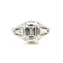 Load image into Gallery viewer, Emerald-Cut Diamond Engagement Ring