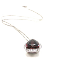Load image into Gallery viewer, Garnet and Diamond Pendant