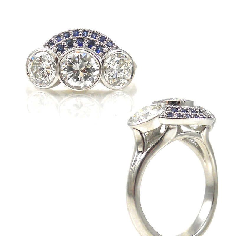 Diamond and Sapphire Dream Ring