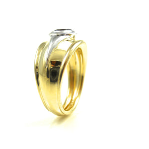 Red Garnet Wide Ring