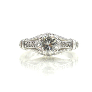 antique style engagement ring