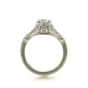 custom made antique style engagement ring