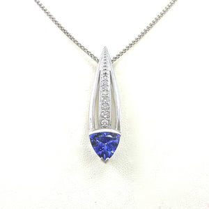 Tanzanite and Diamond Pendant for sale